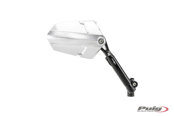 REAR MIRROR MOD. EXPLORER HOMOLOG. RIGHT C/BLACK-A — Anodized aluminum
