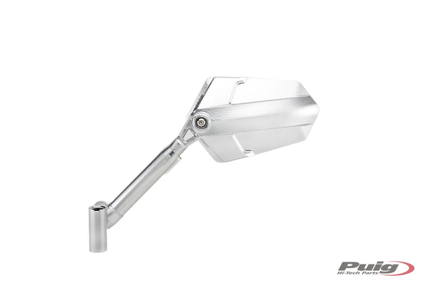 REAR MIRROR MOD. EXPLORER HOMOLOG. LEFT C/ALU-ALU — Anodized aluminum