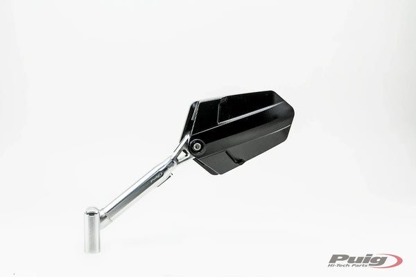 REAR MIRROR MOD. EXPLORER HOMOLOG. LEFT C/ALU-BLAC — Black