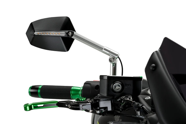 REAR MIRROR MOD. GTI HOMOLOG. L/DCHO C/ALU-BLACK