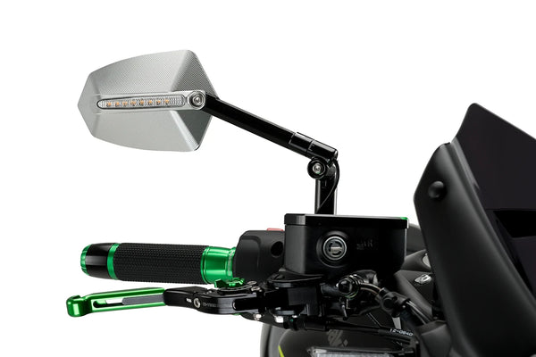REAR MIRROR MOD. GTI HOMOLOG. L/DCHO C/BLACK-ALU — Anodized aluminum