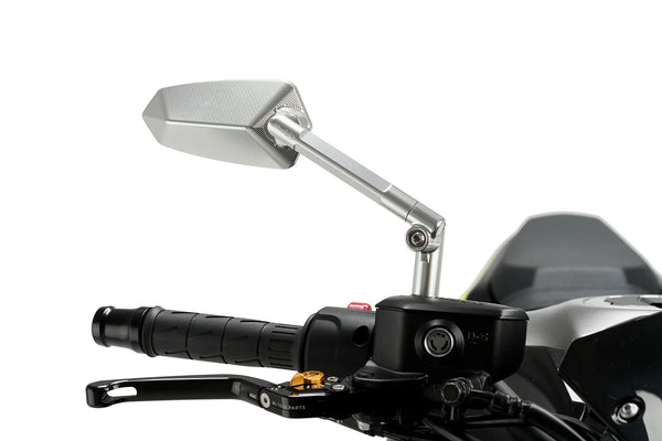 REAR MIRROR MOD. F1.1 NO HOMOLOGATED S/RIGHT C/ALU — Anodized aluminum