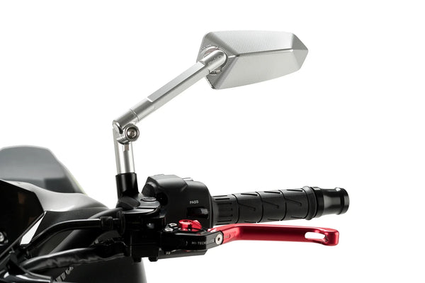 REAR MIRROR MOD. F1.1 NO HOMOLOGATED S/LEFT C/ALUM — Anodized aluminum