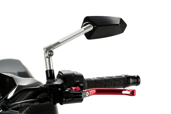 REAR MIRROR MOD. F1.1 NO HOMOLOGATED S/LEFT C/ALUM — Black