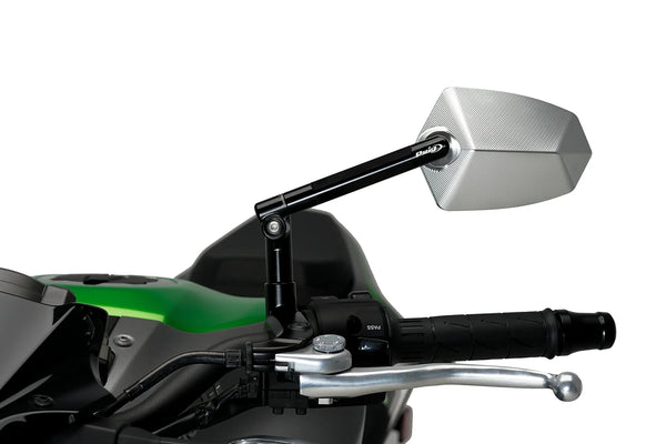 REAR MIRROR MOD. GT.1 HOMOLOGATED L/LEFT C/BLACK- — Anodized aluminum