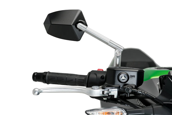 REAR MIRROR MOD. GT.1 HOMOLOGATED L/DER C/ANOD-BL — Black