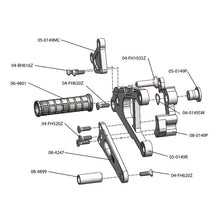 05-0150B 2013-18 Kawasaki ZX636 Complete Rearset - STD/GP Shift