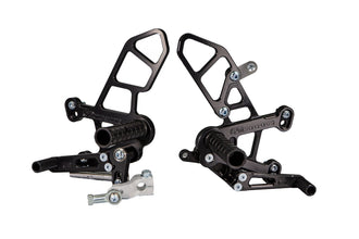 05-0171B Kawasaki Ninja ZX10 Complete Rearset Kit w/ Pedals - STD/GP Shift