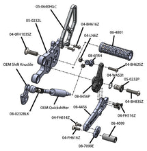 05-0233B Suzuki GSX8S/R Complete GP Shift Rearset Kit W/Pedals