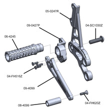 05-0247B 2006-10 Suzuki GSX-R600/750 Complete Rearset