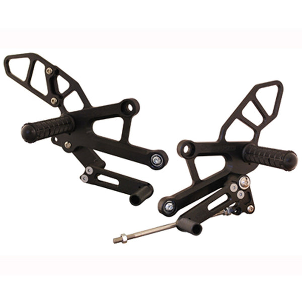 05-0375B Honda CBR250R/300R Complete Adjustable Rearset - STD Shift