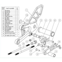 05-0375B Honda CBR250R/300R Complete Adjustable Rearset - STD Shift
