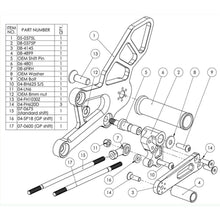 05-0376B Honda CBR250R/300R Complete Adjustable Rearset - GP Shift