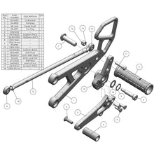 05-0448B 2006-16 Yamaha R6 Rearset - STD Shift