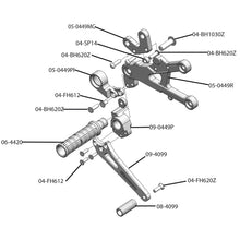 05-0448B 2006-16 Yamaha R6 Rearset - STD Shift