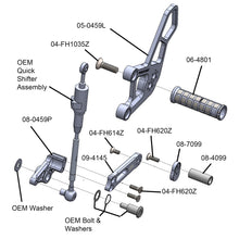 05-0459B Yamaha R9 Rearset Complete - STD/GP Shift
