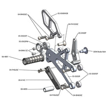 05-0505B Triumph Daytona 675 Rearset - GP Shift w/o QS - RACE USE ONLY (No Side Stand)