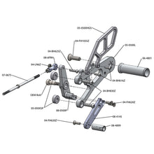 05-0509B Triumph Street Triple Rearset Kit, STD Shift W/O QS - Complete W/Shift and Brake Pedals