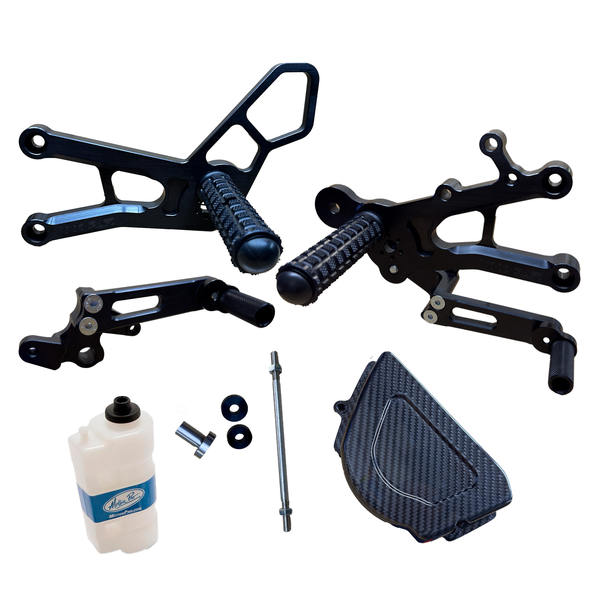 05-0517BC Triumph 765 Street Triple STD Shift Rearset with Sprocket Cover