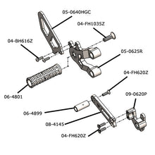 05-0625B Ducati 749/999 Complete Rearset