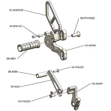 05-0641B Ducati 1198SP/848 EVO Complete GP Rearset (Factory QS)