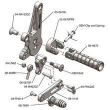 05-0670B Ducati Diavel STD Shift Complete Rearset