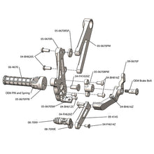 05-0671B Ducati Diavel GP Shift Adjustable Complete Rearset Kit