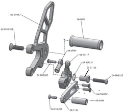 05-0741B 2011-16 Aprilia RSV4 APRC/Tuono V4 GP Shift Complete Rearset