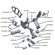 05-0759B BMW S1000R Complete Rearset - STD/GP