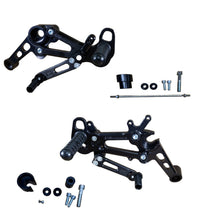 05-0761B Aprilia RS457, Tuono 457 Adjustable Rearset Kit Complete W/Pedals