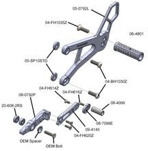 05-0792B KTM 990 Complete Rearset