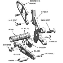 05-4227B Suzuki SV650 Rearset Complete - GP Shift