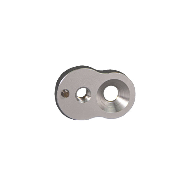 08-7099EA Eccentric Toe Peg Base, Silver