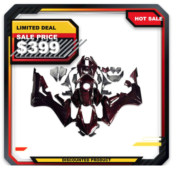 US STOCK NT Aftermarket Injection ABS Plastic Fairing Fit for CBR1000RR 2017-2023 Red Forged Carbon Fiber Look S05 Available in TX
