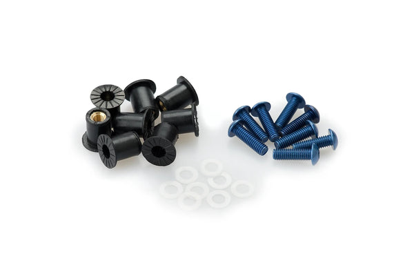 6 SCREW KIT C/BLUE
