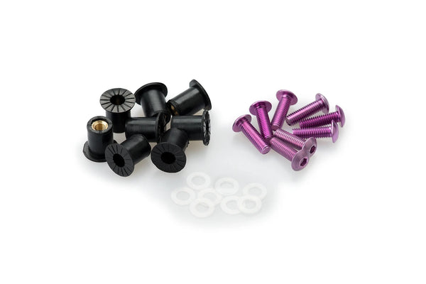 6 SCREW KIT C/VIOLET — Purple
