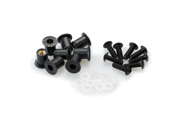 6 SCREW KIT C/BLACK