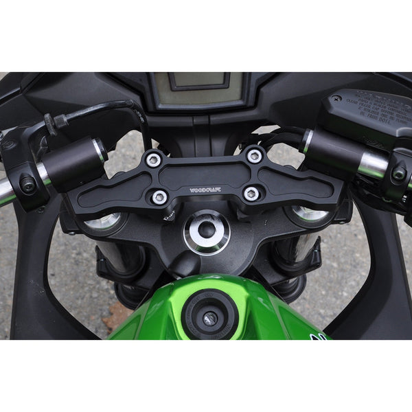 Clipon Adapter Plate w/ Black Bars Kawasaki NINJA 650 2006-2016, ER6N 2009-2011