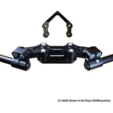 Ducati Monster 1200R 2016-19 Clipon Adapter Plate W/Steering Damper Mount Black Bars