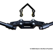 Ducati Monster 1200R 2016-19 Clipon Adapter Plate W/Steering Damper Mount Black Bars