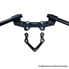 Ducati Monster 1200R 2016-19 Clipon Adapter Plate W/Steering Damper Mount Black Bars