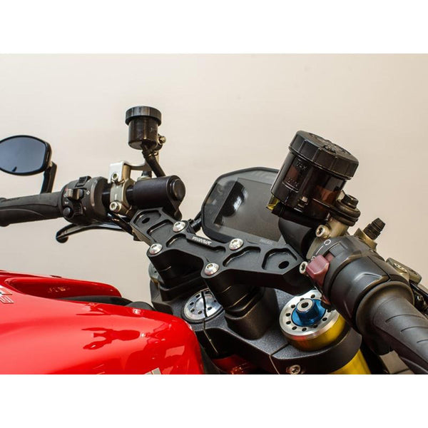 Clipon Adapter Plate w/ Std. Black Bars Ducati Monster 1200