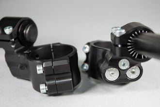 35mm Adjustable Angle Side Mount Clip-on Riser set w/bars, Reservoir mount and hose Suzuki GSXR600/750