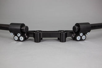 Adjustable Riser Clipon Adapter Plate w/ Std. Black Bars Kawasaki NINJA 650 2006-2016, ER6N 2009-2011 35mm Front Adjustable Rise -- 2006-2016