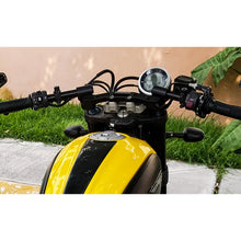 Adjustable Riser Clipon Adapter Plate w/ XL Black Bars Ducati Scrambler 35mm Front Adjustable Rise