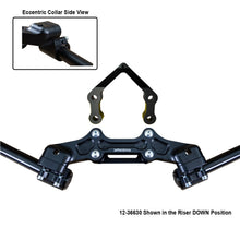 Ducati Monster 1200R 2016-19 Front Mount 35mm Eccentric Adapter Plate W/Steering Damper Mount, Black Bars