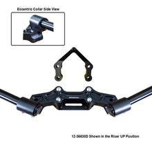 Ducati Monster 1200R 2016-19 Front Mount 35mm Eccentric Adapter Plate W/Steering Damper Mount, Black Bars