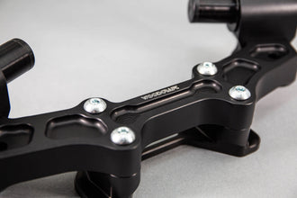 Ducati Monster 1200 '14-16 Front Mount 35mm Eccentric Adapter Plate , Black Bars