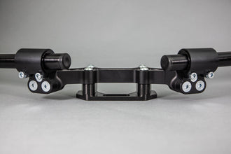 Ducati Monster 1200 '14-16 Front Mount 35mm Eccentric Adapter Plate , Black Bars