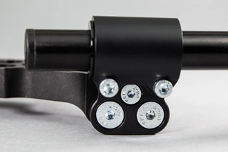 Adjustable Riser Clipon Adapter Plate w/ XL Black Bars Ducati Monster 696/796/1100 75mm Front Adjustable Rise